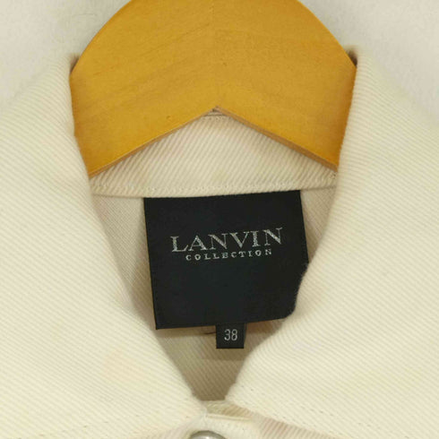 ランバンコレクション LANVIN COLLECTION シルク混デニムジャケット レディース 38