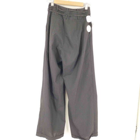 ベルテッド2タックワイドスラックス レディース JPN:S