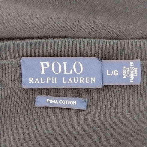 ポロラルフローレン POLO RALPH LAUREN PIMA cotton Vネックニット メンズ JPN:L