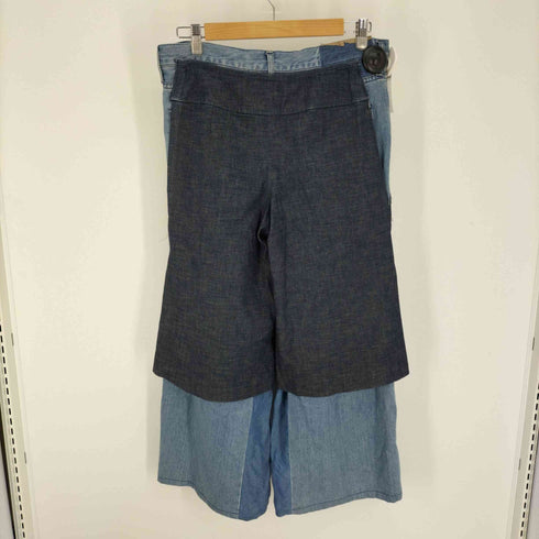 Rebuild Docking Layered 2Tone Denim Pants リビルド ドッキング レイヤード 2トーン デニムパンツ メンズ 40