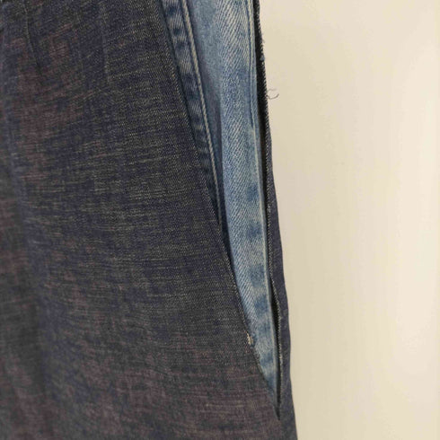 Rebuild Docking Layered 2Tone Denim Pants リビルド ドッキング レイヤード 2トーン デニムパンツ メンズ 40