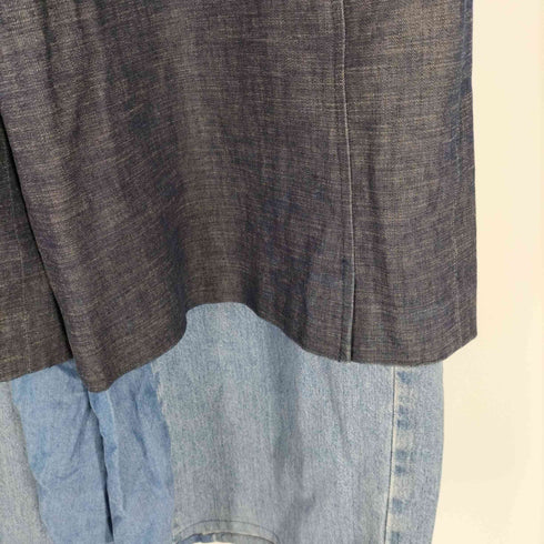 Rebuild Docking Layered 2Tone Denim Pants リビルド ドッキング レイヤード 2トーン デニムパンツ メンズ 40