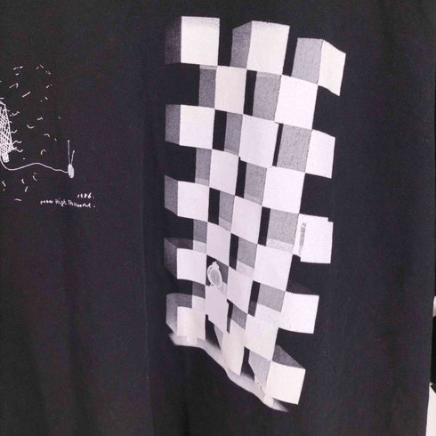アート HOW HIGT THE MOON 両面プリント S/S Tシャツ メンズ import:XL