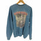 90-00S Hanes ボディ 2枚タグ ラインストーン ROUGH RIDERS プリント スウェット メンズ import:XL