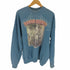 90-00S Hanes ボディ 2枚タグ ラインストーン ROUGH RIDERS プリント スウェット メンズ import:XL