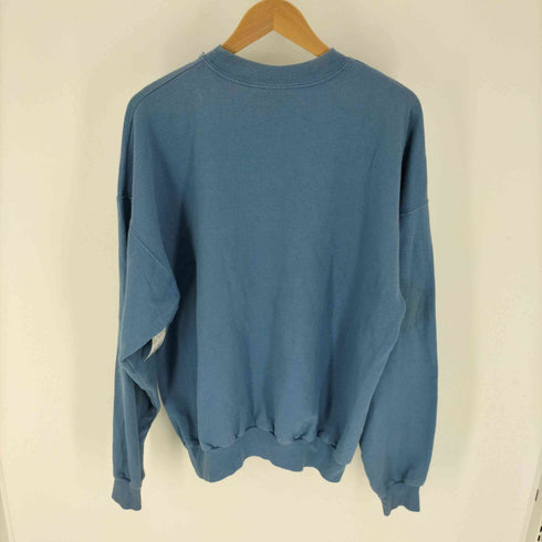 90-00S Hanes ボディ 2枚タグ ラインストーン ROUGH RIDERS プリント スウェット メンズ import:XL