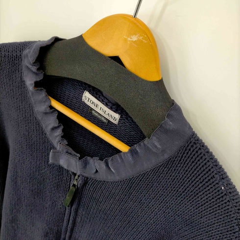 ストーンアイランド STONE ISLAND 01SS MADE IN ITALY グリーンエッジ コットンジップニット メンズ import:XL