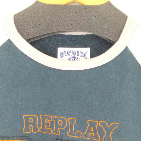 リプレイ REPLAY ラグランフロントデザインスウェット メンズ JPN:XL