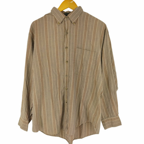 ランズエンド LANDS END BD L/S ストライプシャツ メンズ import:L