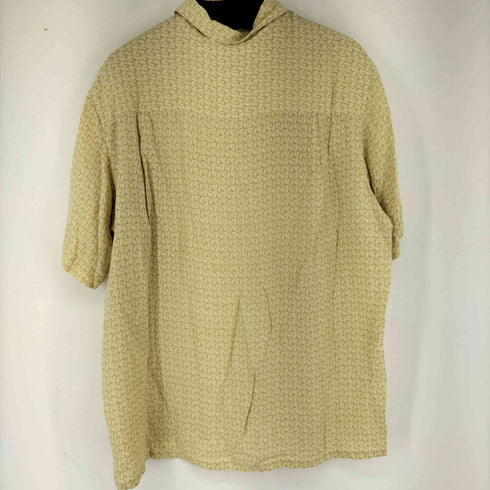 アルファニ ALFANI 総柄 シルク100 S/S シャツ メンズ JPN:L