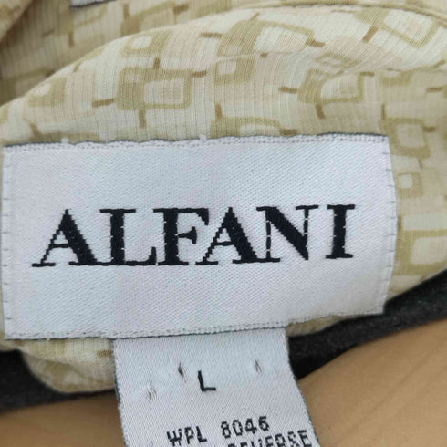 アルファニ ALFANI 総柄 シルク100 S/S シャツ メンズ JPN:L