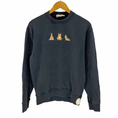 メゾンキツネ MAISON KITSUNE メゾンキツネ YOGA FOX クルーネックスウェット メンズ JPN:XS