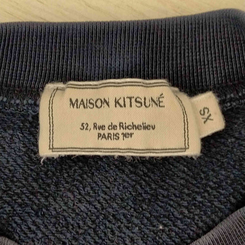 メゾンキツネ MAISON KITSUNE メゾンキツネ YOGA FOX クルーネックスウェット メンズ JPN:XS
