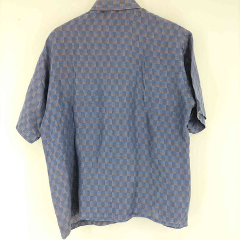 ロータリーグループ Rotary Group S/S リネン混チェックシャツ メンズ JPN:L