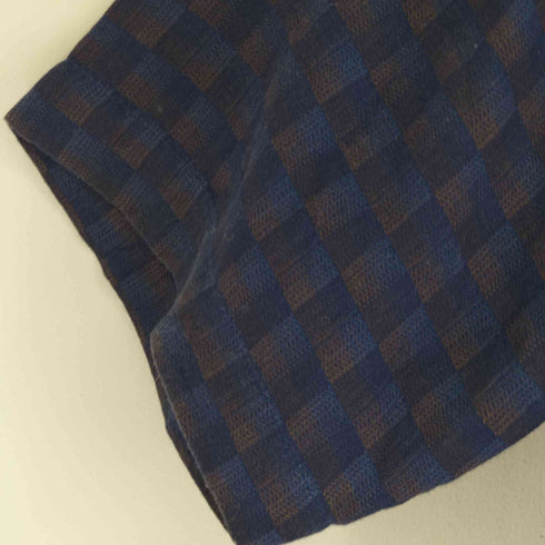 ロータリーグループ Rotary Group S/S リネン混チェックシャツ メンズ JPN:L