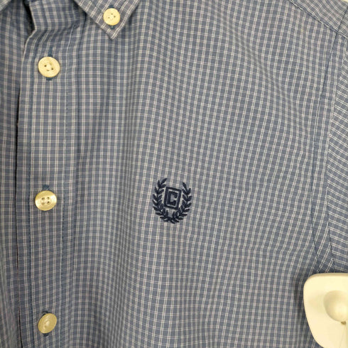 チャップスラルフローレン CHAPS RALPH LAUREN ワンポイントロゴ刺繍 チェック柄 半袖シャツ レディース JPN:M