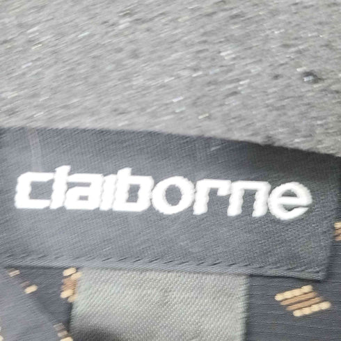 クレイボーン Claiborne 総柄 シルク100 S/S シャツ メンズ import:M