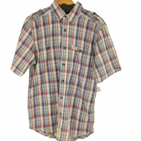 ハーレーダビッドソン HARLEY-DAVIDSON エポレット S/S チェックシャツ メンズ import:M