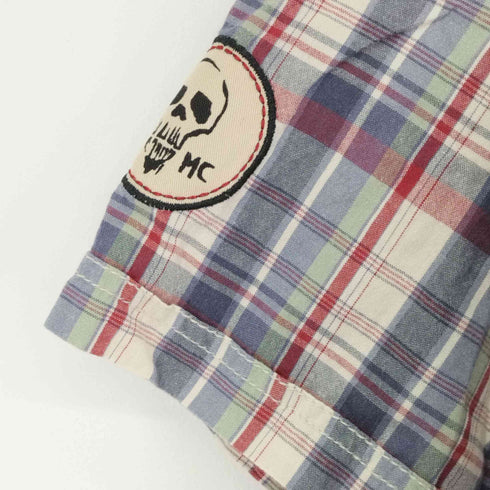 ハーレーダビッドソン HARLEY-DAVIDSON エポレット S/S チェックシャツ メンズ import:M