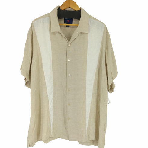 フルギ SADDLEBRED 開襟 リネンレーヨン S/S シャツ メンズ import:XXL