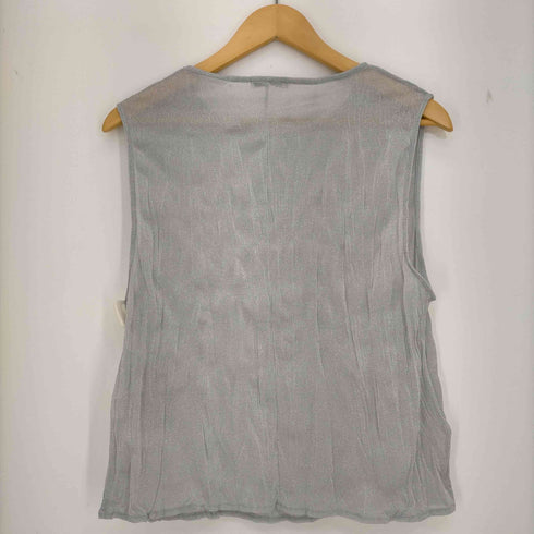 ザラ ZARA TULLE TOP WITH SILVER レディース import:M