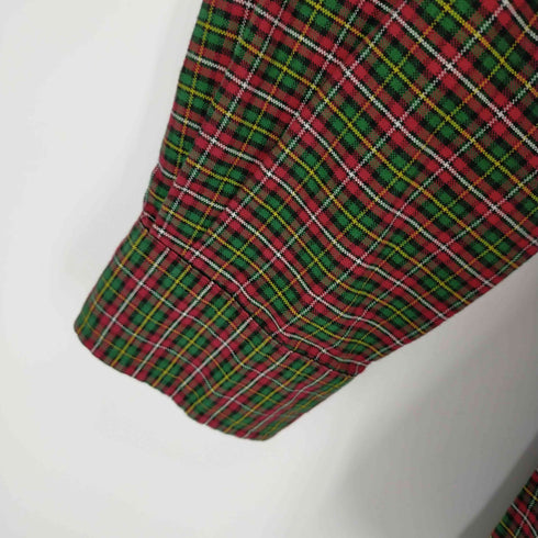 ラルフローレン RALPH LAUREN CUSTOM FIT スモールポニー刺繍ボタンダウンL/Sチェックシャツ メンズ M
