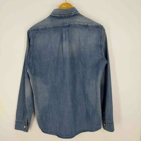 コーエン coen ボタンダウンL/Sウォッシュドデニムシャツ メンズ JPN:M
