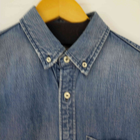 コーエン coen ボタンダウンL/Sウォッシュドデニムシャツ メンズ JPN:M