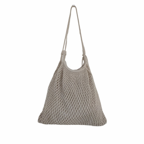 ザラ ZARA MADE IN INDIA インドコットン クロッシェトートバッグ レディース M