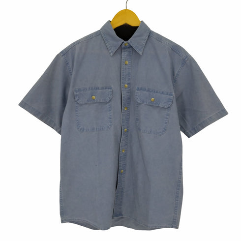 エルエルビーン L.L.Bean カナダ製 コットンS/Sワークシャツ 製品染め メンズ JPN:S