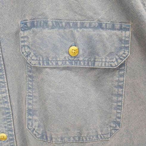 エルエルビーン L.L.Bean カナダ製 コットンS/Sワークシャツ 製品染め メンズ JPN:S