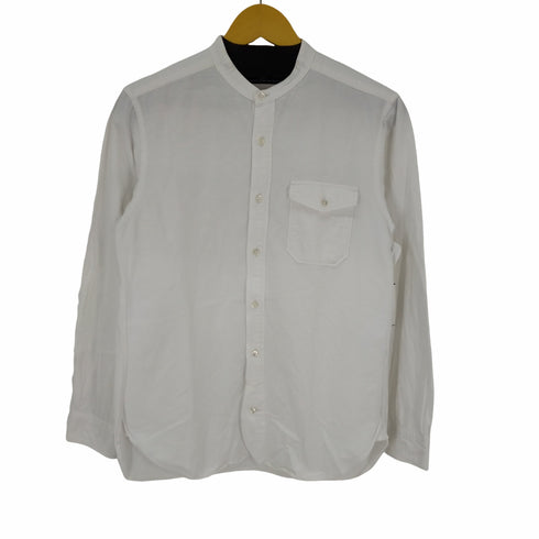 ユナイテッドアローズグリーンレーベルリラクシング UNITED ARROWS green label relaxing バンドカラーL/Sシャツ メンズ JPN:S