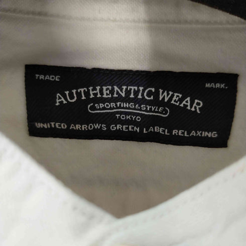 ユナイテッドアローズグリーンレーベルリラクシング UNITED ARROWS green label relaxing バンドカラーL/Sシャツ メンズ JPN:S