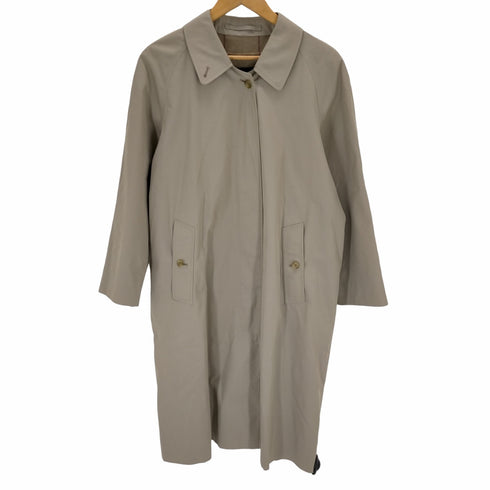 バーバリーズ BURBERRY’S 80s~90s England製 東京 丸善 裏地チェック 比翼ステンカラーコート メンズ