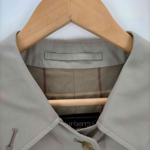 バーバリーズ BURBERRY’S 80s~90s England製 東京 丸善 裏地チェック 比翼ステンカラーコート メンズ