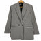 ザラ ZARA ダブルブレスト仕様 ギンガムチェック オーバーサイズ ブレザージャケット レディース import:S