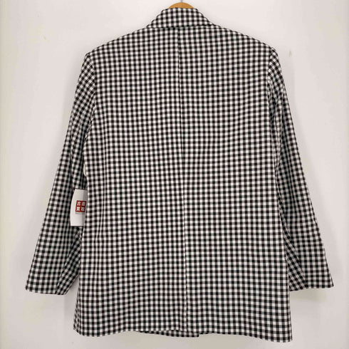 ザラ ZARA ダブルブレスト仕様 ギンガムチェック オーバーサイズ ブレザージャケット レディース import:S