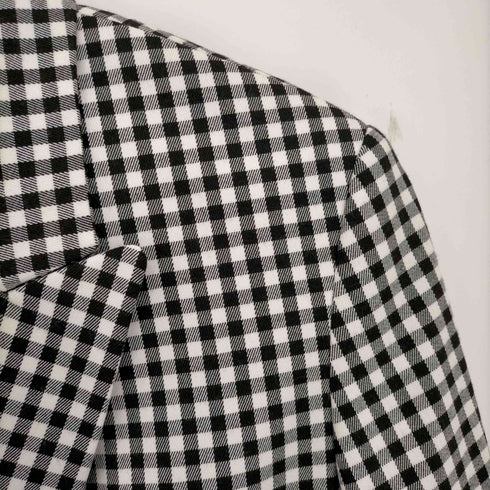 ザラ ZARA ダブルブレスト仕様 ギンガムチェック オーバーサイズ ブレザージャケット レディース import:S