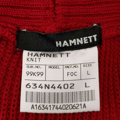 ハムネット HAMNETT ショールカラー アクリルカーディガン メンズ JPN:L
