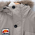 エレッセ ellesse ファーフード ロゴワッペン ダウンジャケット メンズ import:L