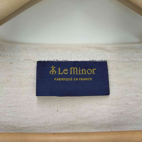 ルミノア Le minor クレイジーパターン ビッグバスクシャツ レディース F