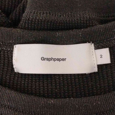 グラフペーパー Graphpaper Waffle L/S Crew Neck Tee メンズ JPN:2