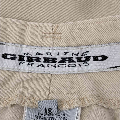 マリテフランソワジルボー MARITHE FRANCOIS GIRBAUD センタープレス ギミック チノパンツ メンズ US:30-31
