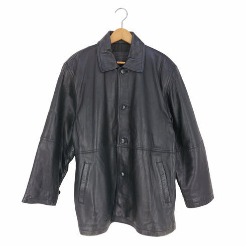 ユーエスエアーフォース U.S. AIR FORCE COMMANDING OF FICER 裏キルティング ラムレザーハーフコート メンズ JPN:M