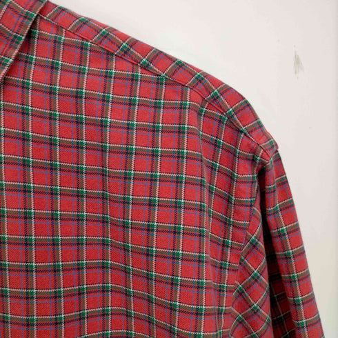 ラルフローレン RALPH LAUREN 00s CLASSIC FIT ポニー刺繍 ボタンダウンチェックシャツ メンズ import:L