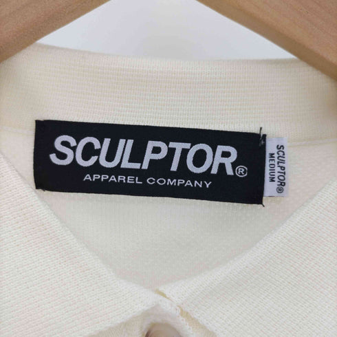スカルプター SCULPTOR クロップド ニット ポロシャツ レディース JPN:M