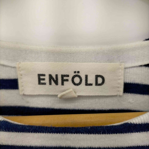 エンフォルド ENFOLD レーヨンフルニードルボーダークルーPO レディース JPN:38