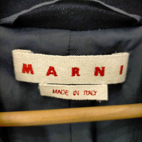 マルニ MARNI 22AW ウールナイロンフランネルチェスターフィールドコート メンズ JPN:44
