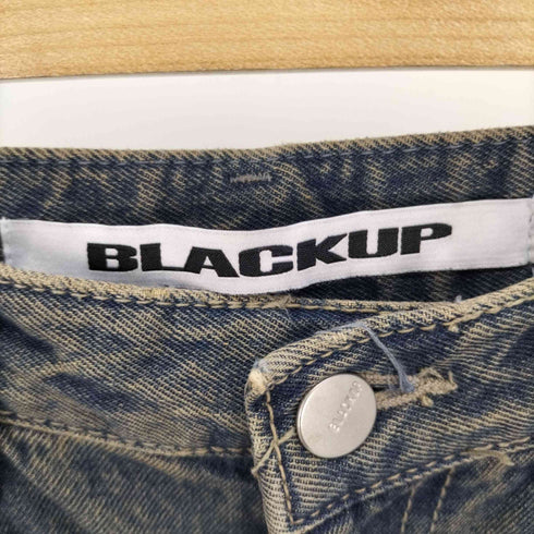 ブラックアップ BLACKUP USED加工 ウォッシュド クロップド デニムパンツ Y2K レディース JPN:S