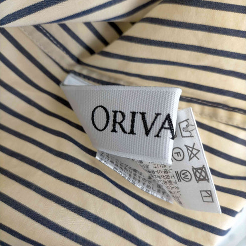 オリバーサット ORIVAR SAT ストライプシャツブラウス レディース FREE